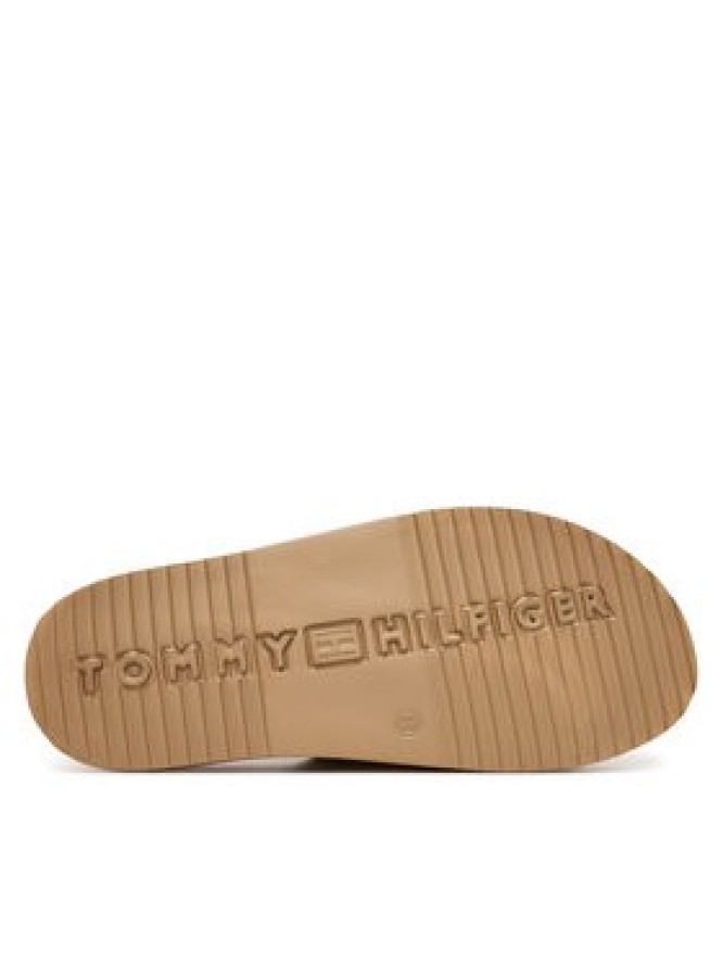 Tommy Hilfiger Klapki Double Strap FW0FW09114 Beżowy
