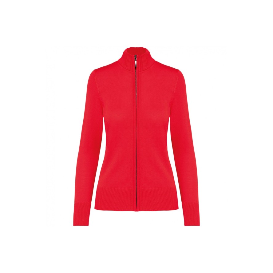 Damski kardigan zapinany na zamek Kariban