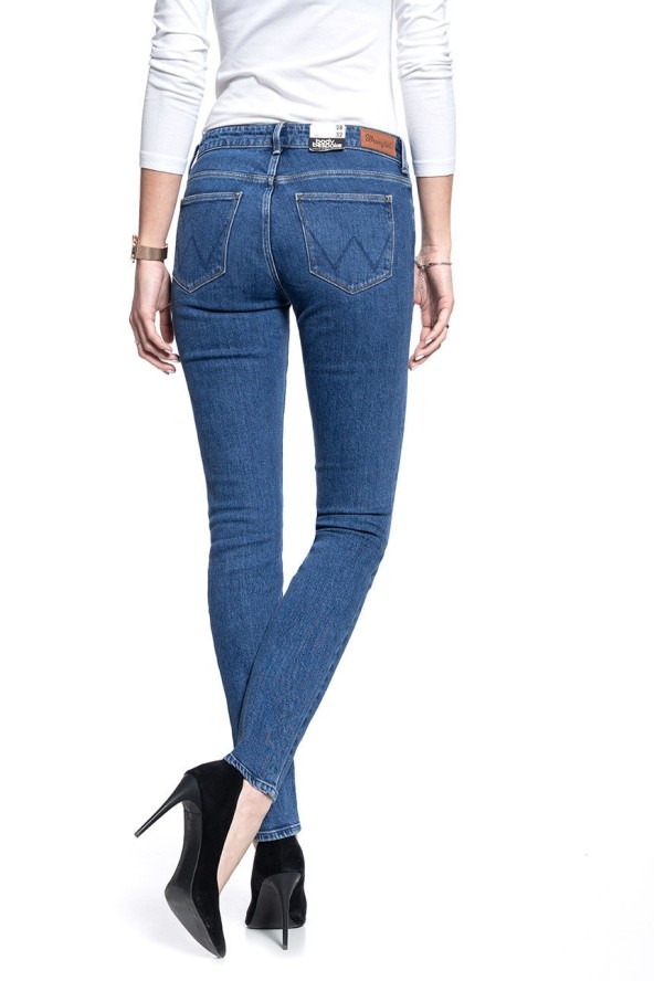 SPODNIE DAMSKIE WRANGLER SKINNY SUNDAY BLUES W28LJHTL8 112128394