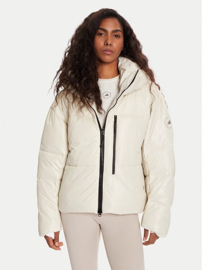 adidas by Stella McCartney Kurtka zimowa JV8548 Beżowy Loose Fit