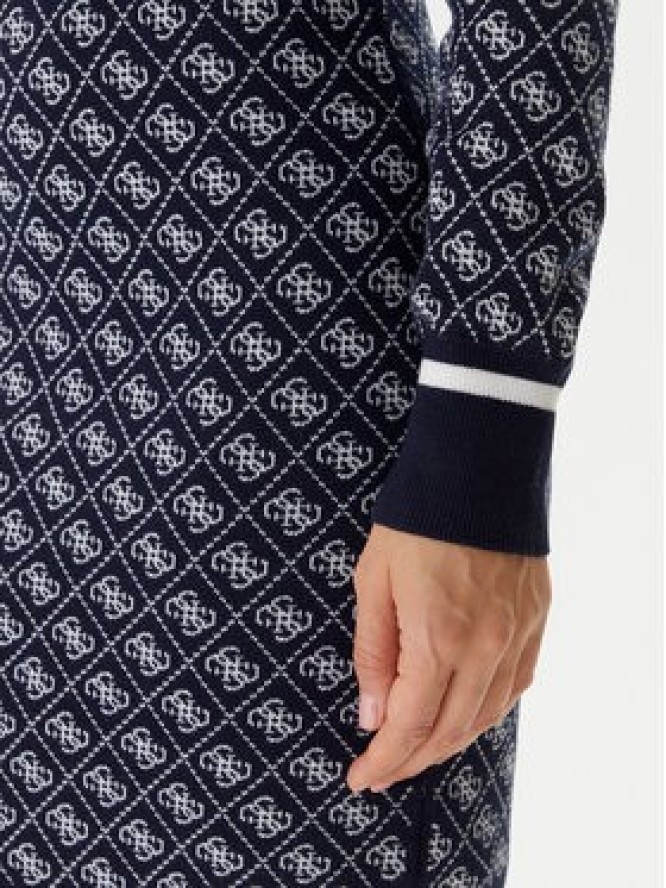 Guess Sukienka dzianinowa W5BK25 Z3JD2 Granatowy Slim Fit