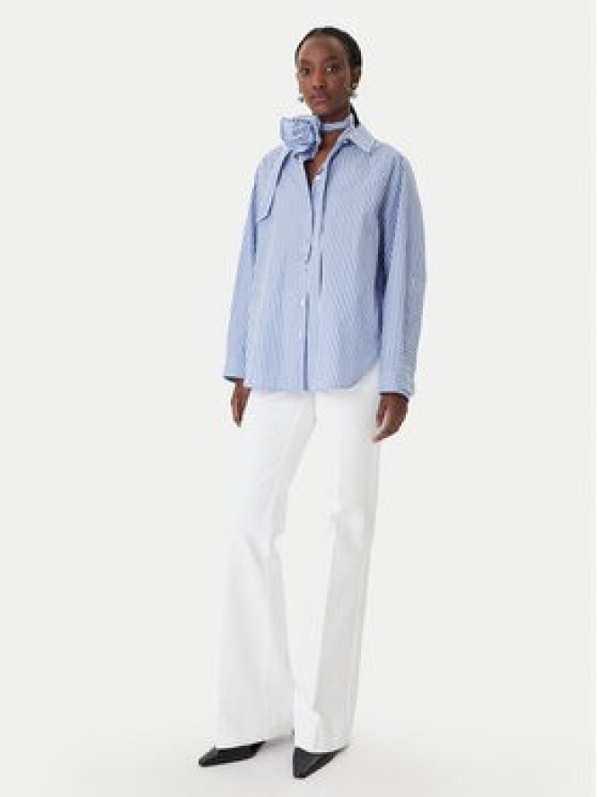 Marella Jeansy Esodo 2613131034 Biały Flare Fit