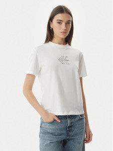 Calvin Klein Jeans T-Shirt LV047G831G Biały Regular Fit