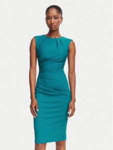 Rinascimento Sukienka koktajlowa CFC0130273003 Niebieski Slim Fit