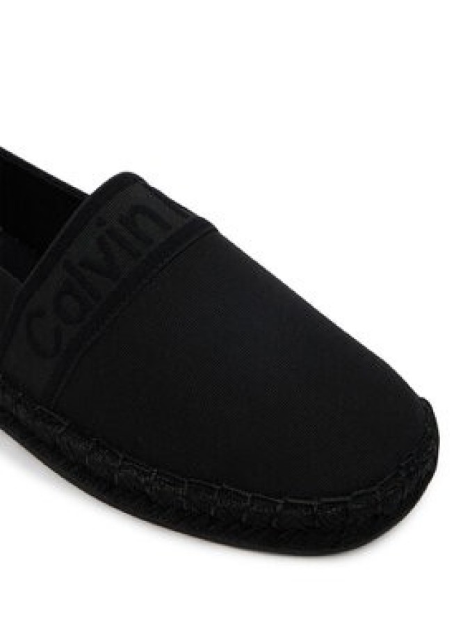 Calvin Klein Espadryle Oblique Espadrille Webbing HW0HW02934 Czarny
