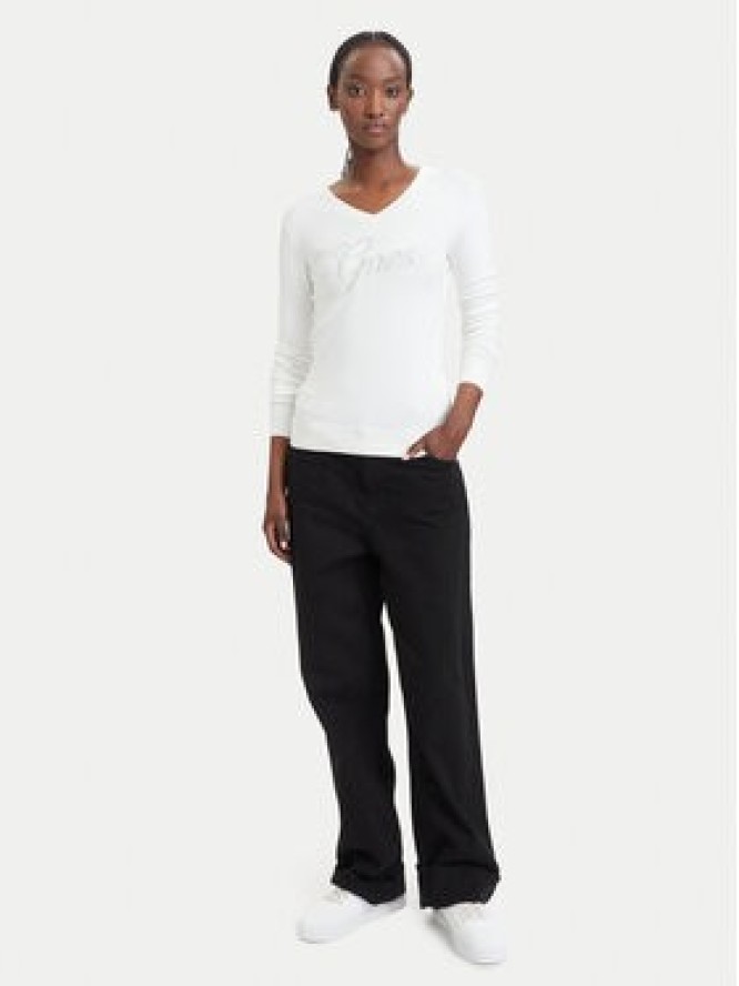 Guess Sweter W6YR29 Z0977 Kremowy Regular Fit