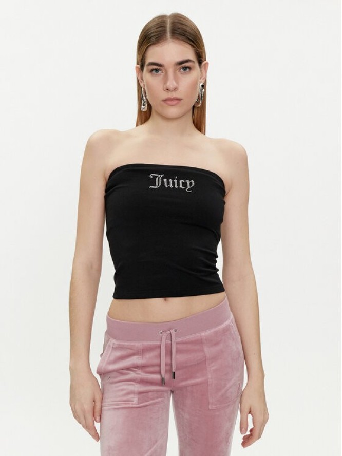 Juicy Couture Top Babey JCWCT23310 Czarny Slim Fit