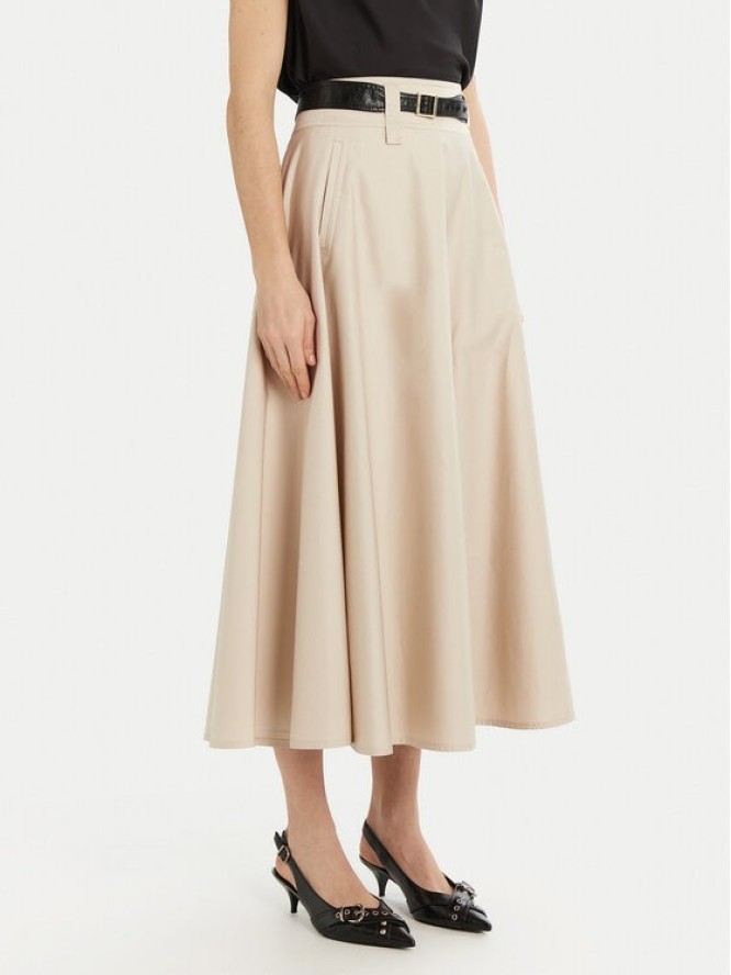 Marella Spódnica trapezowa Kuban 2513101011 Beżowy Regular Fit