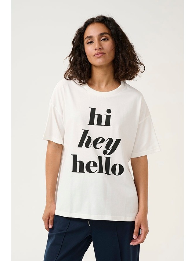 Kaffe Koszulka "Ellen" w kolorze białym rozmiar: L