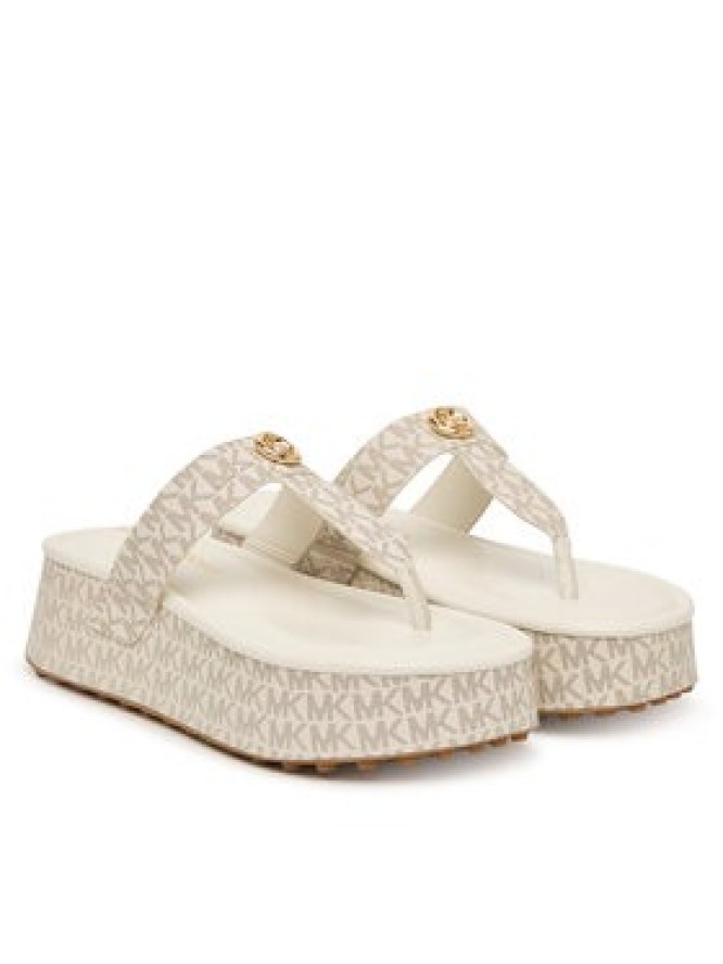 MICHAEL Michael Kors Japonki Koya Flip Flap 40R6KOFA2B Écru