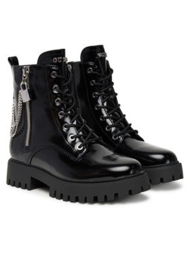 Guess Botki FLTFRO ELE10 Czarny