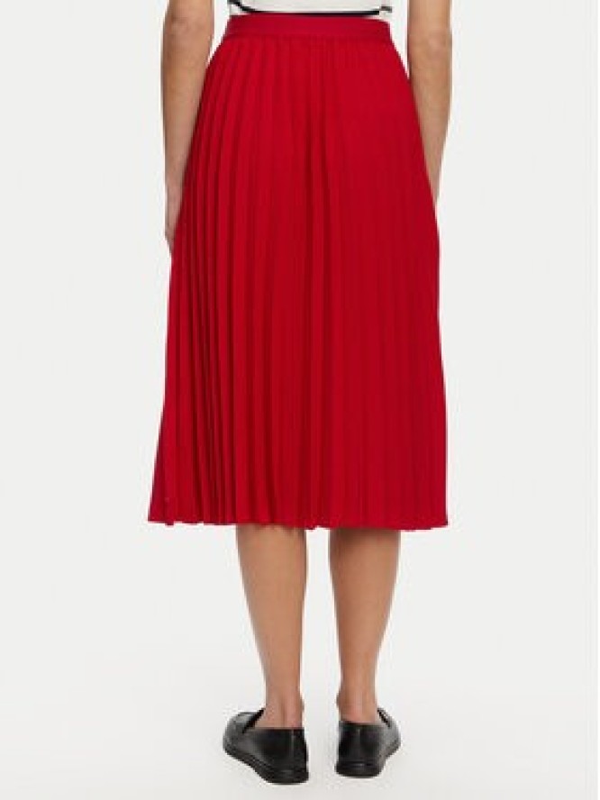 Tommy Hilfiger Spódnica plisowana WW0WW43886 Czerwony Regular Fit