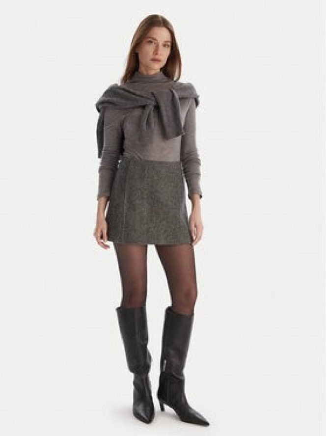 MAX&Co. Spódnica mini Ozone 2526106104200 Szary Regular Fit