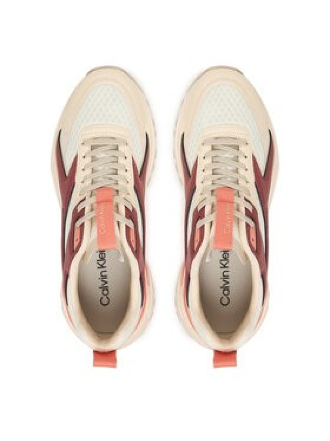 Calvin Klein Sneakersy Hike Run Ckstripe Mesh HW0HW03002 Biały