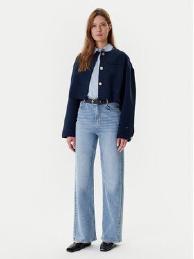 Tommy Hilfiger Marynarka WW0WW46519 Granatowy Relaxed Fit