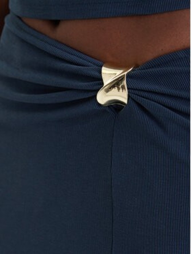 Guess Spódnica maxi W6GD15 K2936 Granatowy Slim Fit