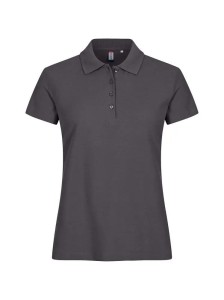 clique Basic Polo Women – Metal grey, 100% bawełna