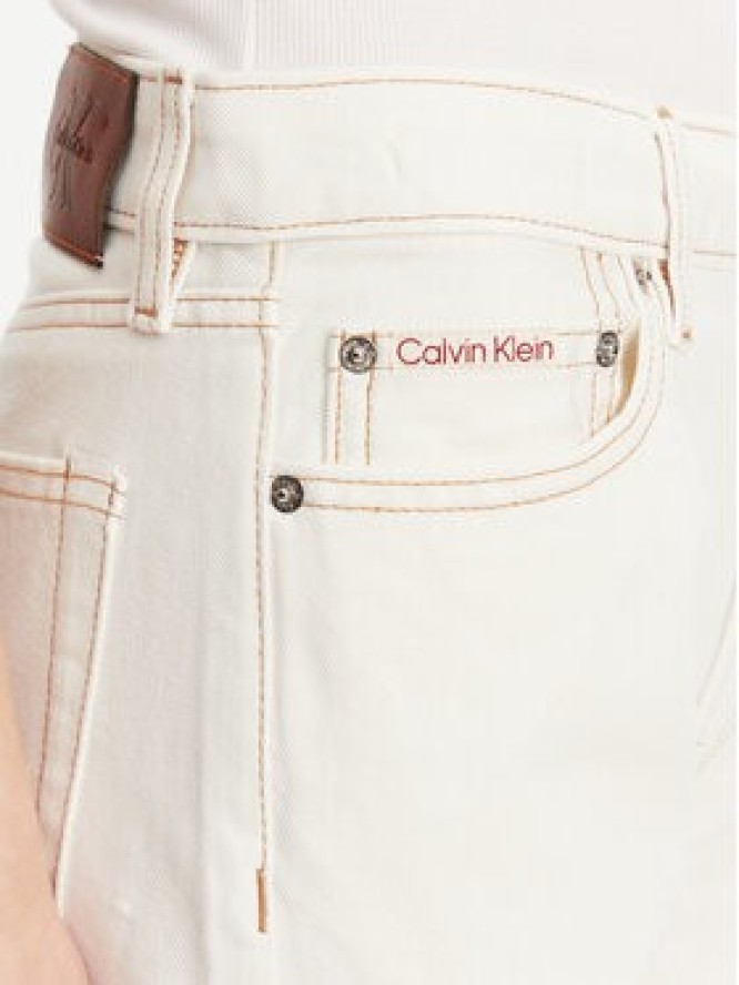Calvin Klein Jeans Jeansy LV047B919G Écru