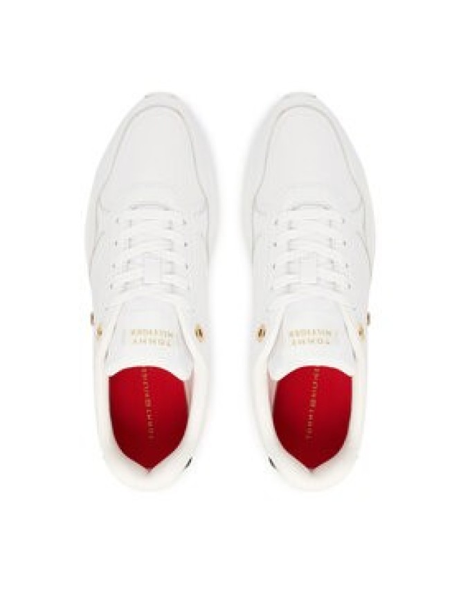 Tommy Hilfiger Sneakersy Corporate Mix Mat Runner FW0FW09318 Biały