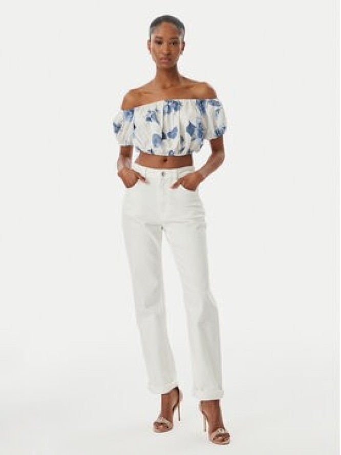 Guess Bluzka W6GHA1 W2447 Biały Regular Fit