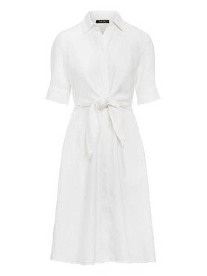Lauren Ralph Lauren Sukienka koszulowa 200831364001 Biały Regular Fit
