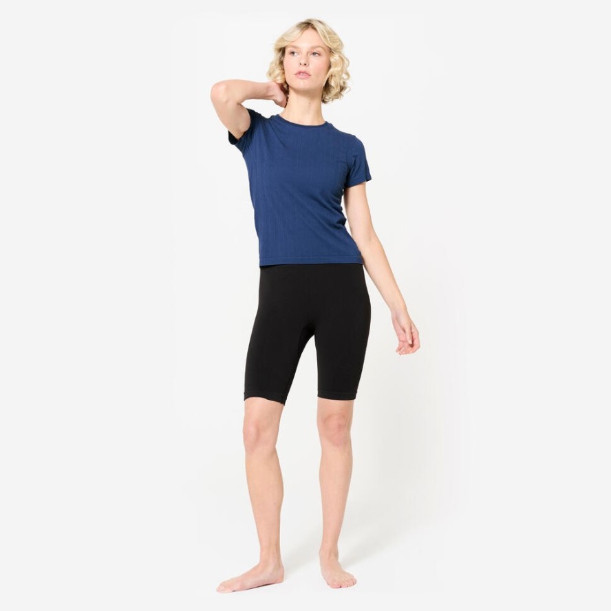 Koszulka do jogi damska Kimjaly krótki rękaw