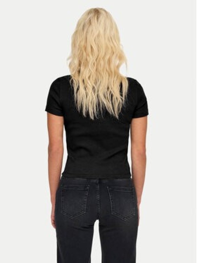 ONLY T-Shirt Val 15339774 Czarny Slim Fit