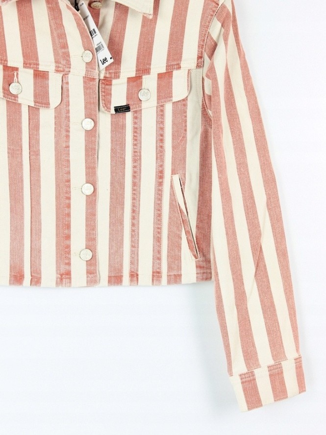 LEE CROPPED RIDER JACKET DAMSKA KURTKA JEANSOWA TERACOTTA L54CLIMG 112112762