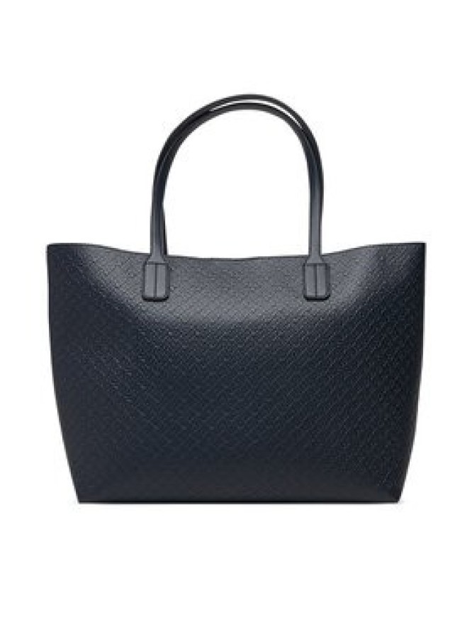 Tommy Hilfiger Torebka Th Icon Tote Mono AW0AW19004 Granatowy