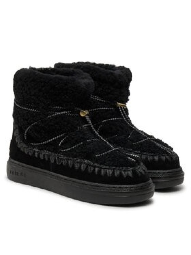 Mou Śniegowce Eskimo Sneaker Bold Scoub Lace FW411012A Czarny