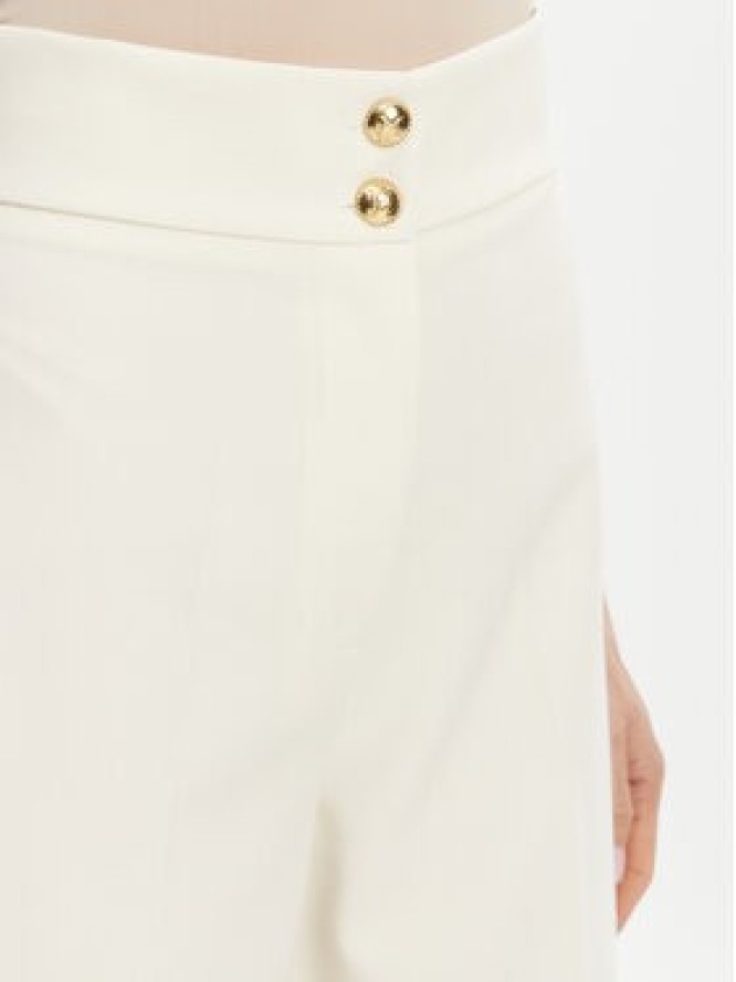 Maryley Spodnie materiałowe 25EB680/M25/43VA Écru Regular Fit