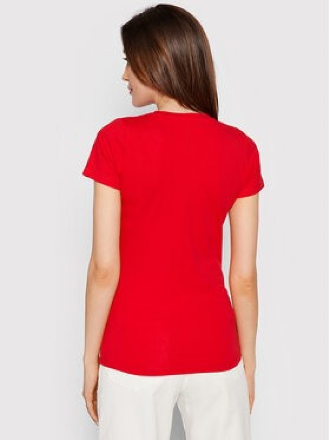 Pepe Jeans T-Shirt New Virginia PL505202 Czerwony Slim Fit