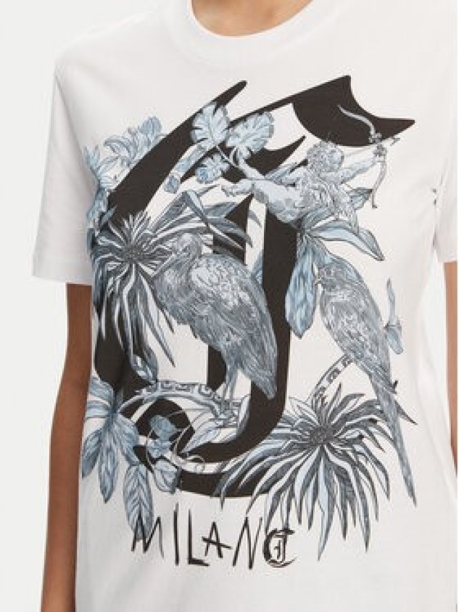 Just Cavalli T-Shirt 78PAHT04 Biały Regular Fit