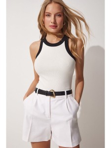 Happiness Istanbul Top w kolorze biało-czarnym rozmiar: 38