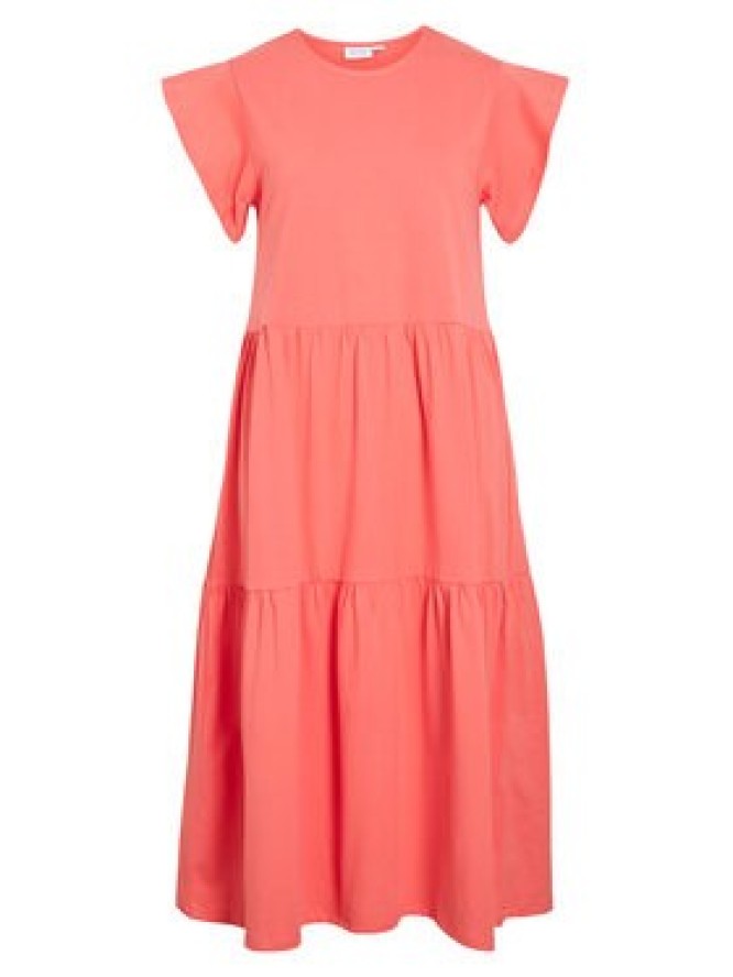 Vila Sukienka codzienna Summer 14087542 Koralowy Loose Fit
