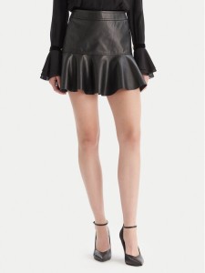 Bardot Spódnica z imitacji skóry Tisch 59924SB Czarny Regular Fit