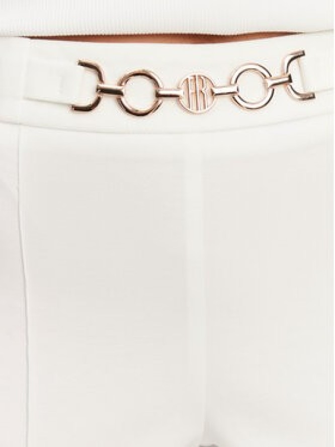 Fracomina Spodnie materiałowe FR25SVA006W51501 Écru Flare Fit