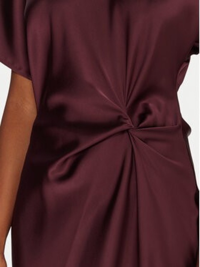 Rinascimento Sukienka koktajlowa CFC0125718003 Bordowy Regular Fit