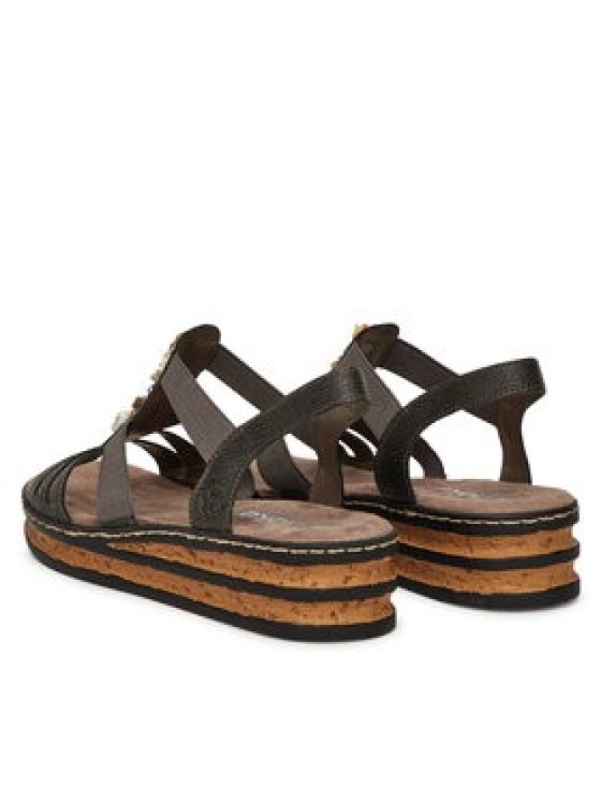 Rieker Sandały 62949-45 Szary