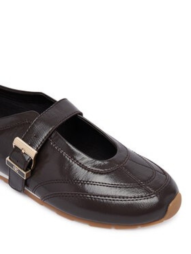 Tommy Hilfiger Baleriny Bella Ballet Mary Jane FW0FW09416 Brązowy