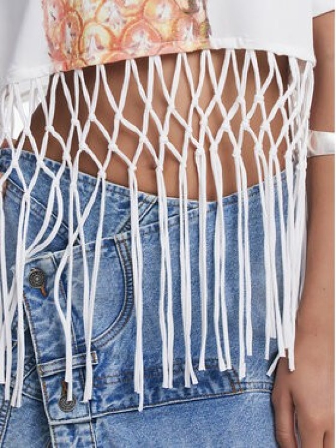 Desigual T-Shirt 25SWTKAN Écru Regular Fit