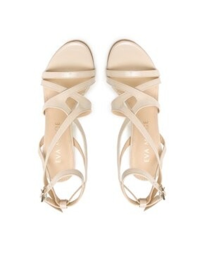 Eva Minge Sandały EM-67-13-001623 Beżowy