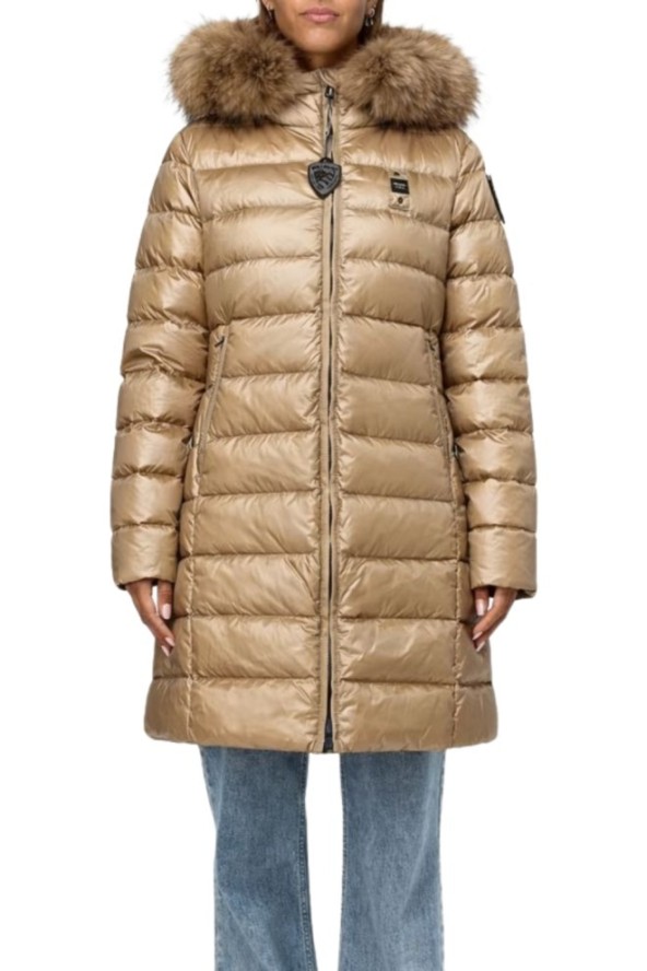 BLAUER Brązowa kurtka damska Kristin Raincoat Long Jackets, Rozmiar L