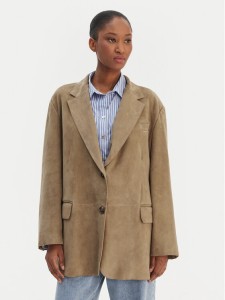 Weekend Max Mara Marynarka Cedro 2615441051 Khaki Relaxed Fit