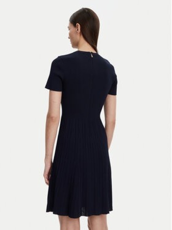 MICHAEL Michael Kors Sukienka dzianinowa MS5830OBFD Granatowy Slim Fit