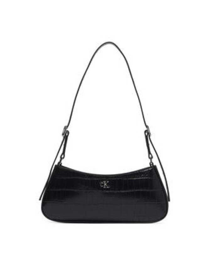 Calvin Klein Torebka Ck Croc Small Shoulder Bag LV04F3906G Czarny