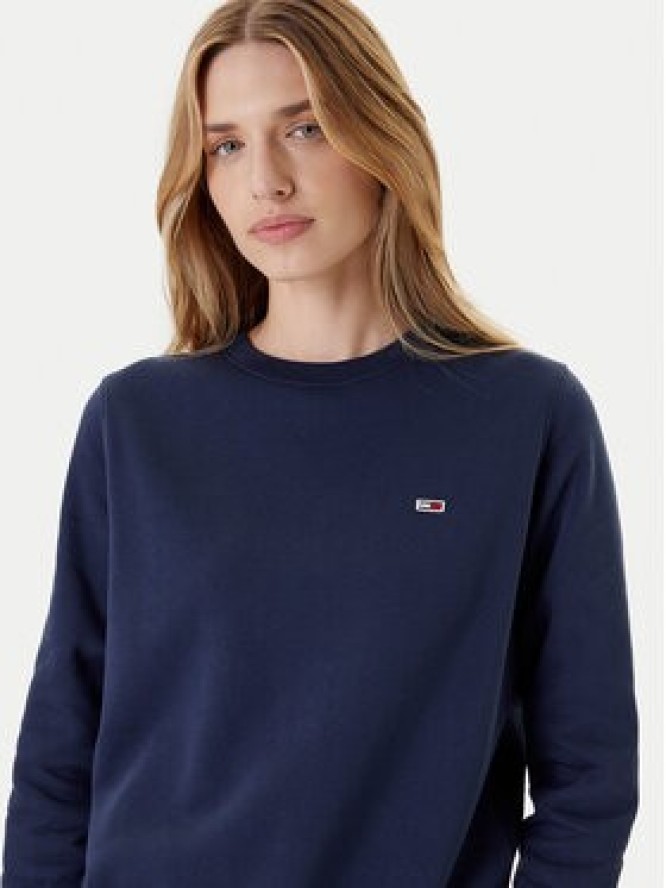 Tommy Jeans Bluza Fleece DW0DW09227 Granatowy Regular Fit