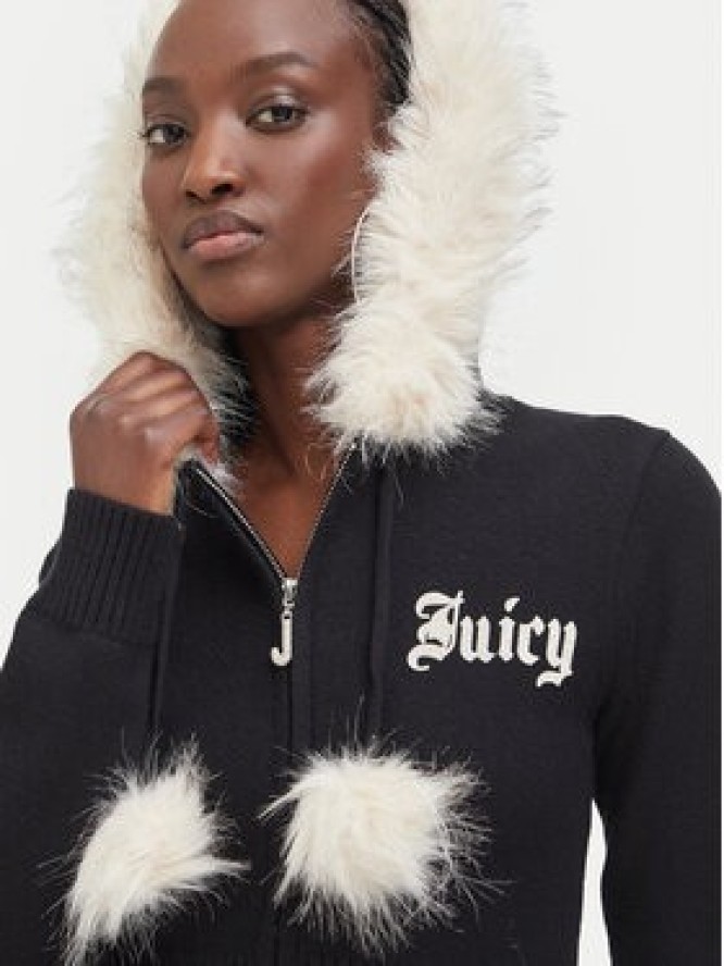 Juicy Couture Kardigan JCWAS226309 Czarny Regular Fit