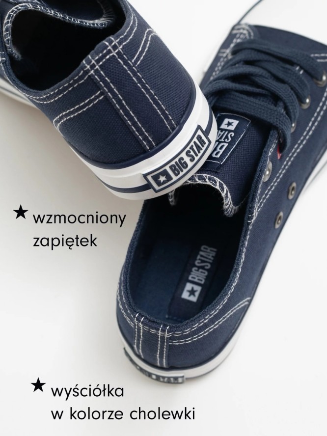 trampki damskie niskie granatowe jj274a531 403