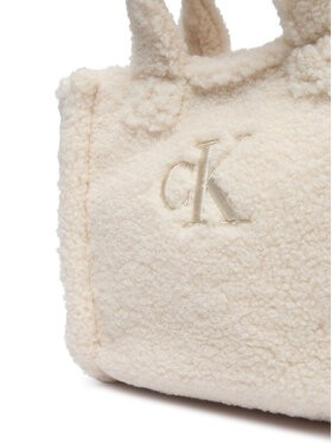 Calvin Klein Jeans Torebka Teddy Tote Bag IU0IU00355 Beżowy